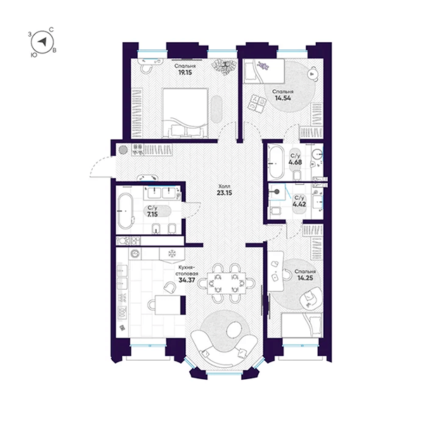 ЖК «Мариинка Deluxe», Санкт-Петербург | Клубный дом «Мариинка Делюкс» на Матисовом острове, Aurix Development